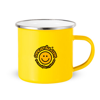 Concarda, Yellow Enamel Metallic Cup 360ml