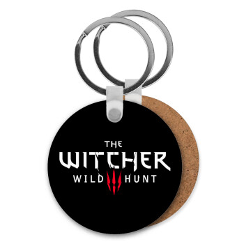 The witcher III wild hunt, Μπρελόκ Ξύλινο στρογγυλό MDF Φ5cm