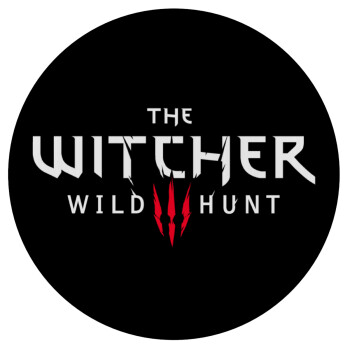 The witcher III wild hunt, Mousepad Στρογγυλό 20cm
