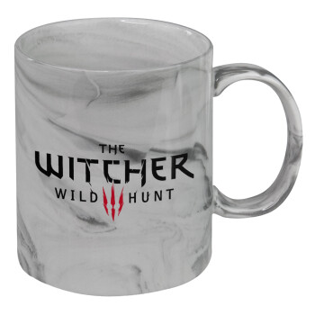 The witcher III wild hunt, Mug ceramic marble style, 330ml