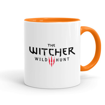 The witcher III wild hunt, Mug colored orange, ceramic, 330ml