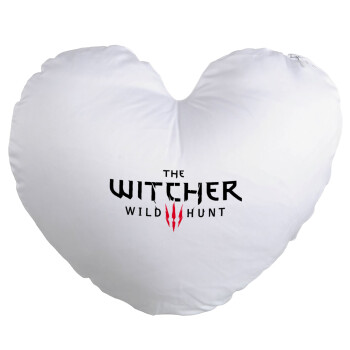 The witcher III wild hunt, Μαξιλάρι καναπέ καρδιά 40x40cm περιέχεται το  γέμισμα