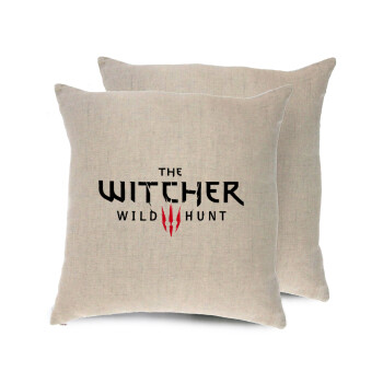 The witcher III wild hunt, Μαξιλάρι καναπέ ΛΙΝΟ 40x40cm περιέχεται το  γέμισμα