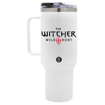 The witcher III wild hunt, Mega Tumbler με καπάκι, διπλού τοιχώματος (θερμό) 1,2L