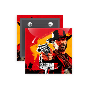 Red Dead Redemption 2, Κονκάρδα παραμάνα τετράγωνη 5x5cm