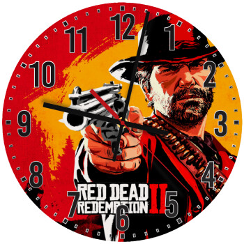 Red Dead Redemption 2, Ρολόι τοίχου ξύλινο (30cm)