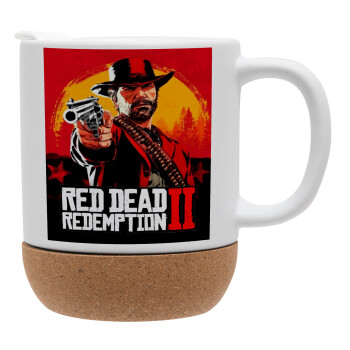 Red Dead Redemption 2, Κούπα, κεραμική με βάση φελού και καπάκι (ΜΑΤ), 330ml (1 τεμάχιο)