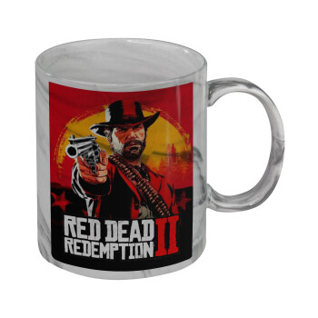 Red Dead Redemption 2, Mug ceramic marble style, 330ml