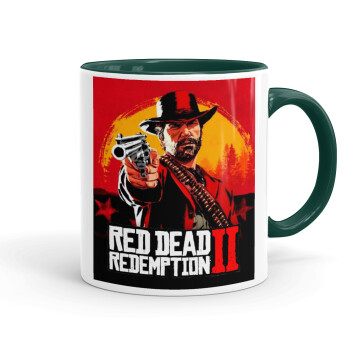 Red Dead Redemption 2, Mug colored green, ceramic, 330ml