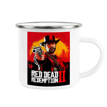 Red Dead Redemption 2, Metallic enamel cup white 360ml