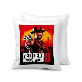 Red Dead Redemption 2, Μαξιλάρι καναπέ 40x40cm περιέχεται το  γέμισμα