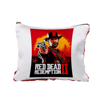 Red Dead Redemption 2, Red sequin cosmetic bag