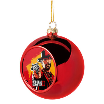 Red Dead Redemption 2, Christmas tree ball Red 8cm