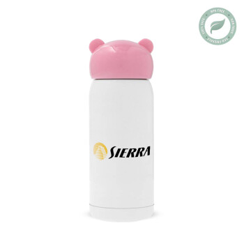 SIERRA, Pink stainless steel thermal flask, 320ml