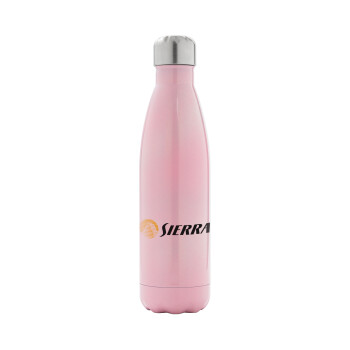 SIERRA, Metal mug thermos Pink Iridiscent (Stainless steel), double wall, 500ml