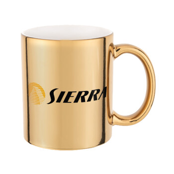 SIERRA, Mug ceramic, gold mirror, 330ml