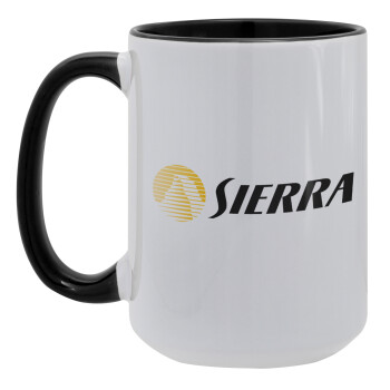 SIERRA, Κούπα Mega 15oz, κεραμική Μαύρη, 450ml