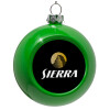 Green Christmas tree ornament bauble 8cm