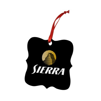 SIERRA, Christmas ornament polygon wooden 7.5cm