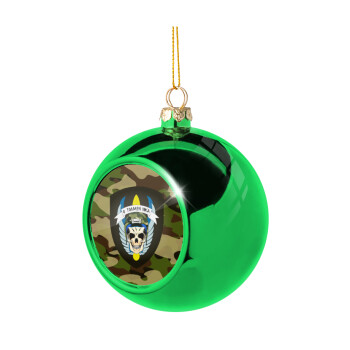 Special force, Green Christmas tree ornament ball 8cm