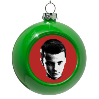 Stranger Things Eleven, Green Christmas tree ornament bauble 8cm