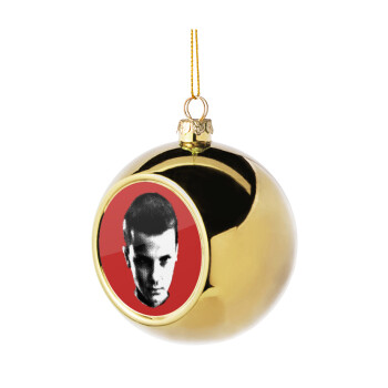 Stranger Things Eleven, Golden Christmas tree ball ornament 8cm