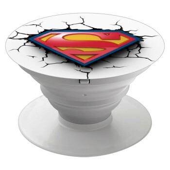 Superman cracked, Phone Holders Stand  Λευκό Βάση Στήριξης Κινητού στο Χέρι