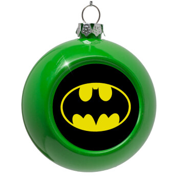 Batman, Green Christmas tree ornament bauble 8cm