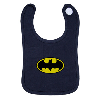 Batman, Σαλιάρα με Σκρατς 100% Organic Cotton Μπλε (0-18 months)