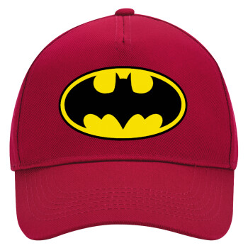 Batman, Adult Ultimate Hat RED, (100% COTTON DRILL, ADULT, UNISEX, ONE SIZE)