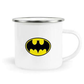 Batman, Metallic enamel cup white 360ml