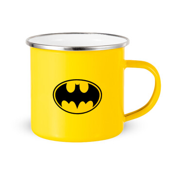 Batman, Κούπα Μεταλλική εμαγιέ Κίτρινη 360ml