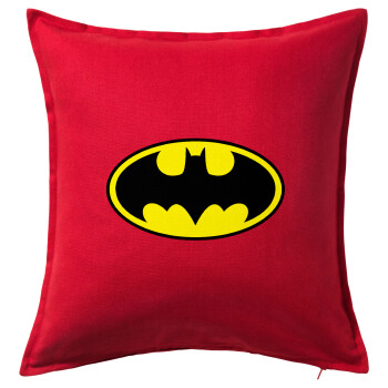 Batman, Sofa cushion RED 50x50cm includes filling