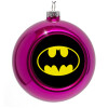 Purple Christmas tree ornament bauble 8cm