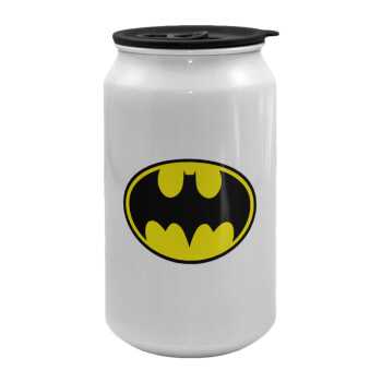 Batman, Κούπα ταξιδιού μεταλλική με καπάκι (tin-can) 500ml