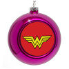 Purple Christmas tree ornament bauble 8cm