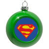 Green Christmas tree ornament bauble 8cm