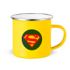 Yellow Enamel Metallic Cup 360ml