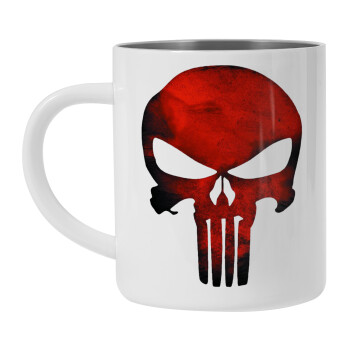 Red skull, Mug Stainless steel double wall 450ml