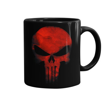 Red skull, Κούπα Μαύρη, κεραμική, 330ml