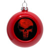 Red Christmas tree ornament bauble 8cm