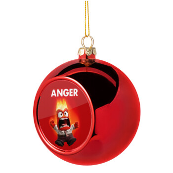 Anger, Christmas tree ball Red 8cm