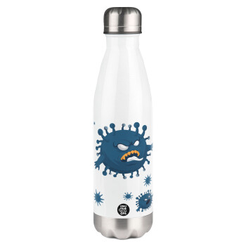 monster virus, Metal mug thermos White (Stainless steel), double wall, 500ml