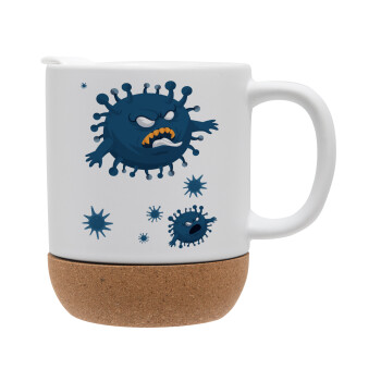 monster virus, Ceramic coffee mug Cork (MAT), 330ml (1pcs)