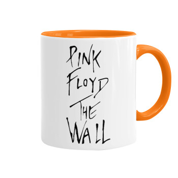 Pink Floyd, The Wall, Κούπα χρωματιστή πορτοκαλί, κεραμική, 330ml