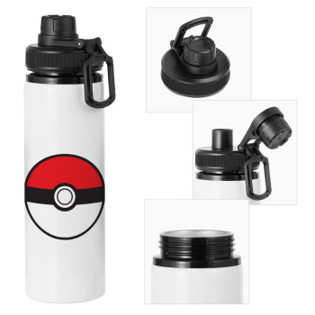 Pokemon ball, Metal water bottle with safety cap, aluminum 850ml
