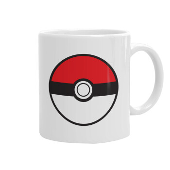 Pokemon ball, Ceramic coffee mug, 330ml (1pcs)
