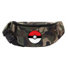 Unisex waist bag (banana) in Jungle camouflage color with 2 pockets