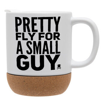 Pretty fly for a small guy, Ceramic coffee mug Cork (MAT), 330ml (1pcs)