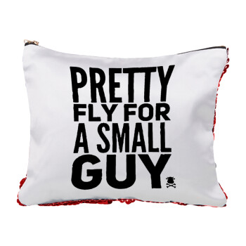 Pretty fly for a small guy, Red sequin cosmetic bag